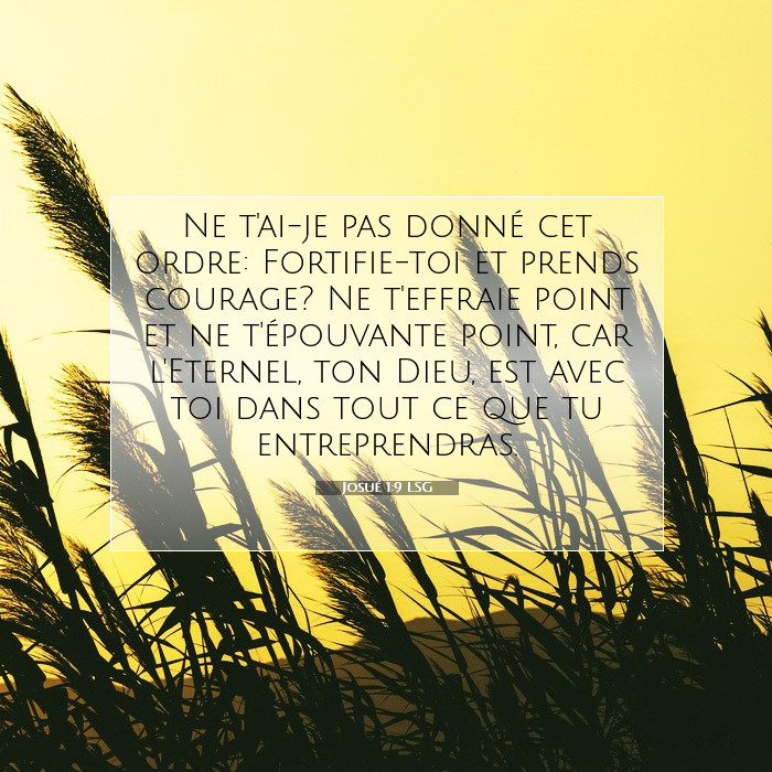 Josué 1:9 Commentaire Biblique