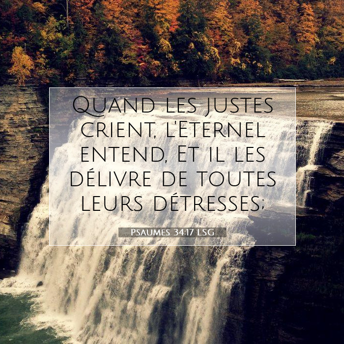 Psaumes 34:17 Commentaire Biblique