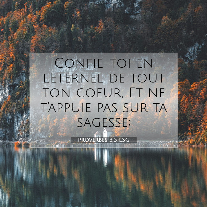 Proverbes 3:5 Commentaire Biblique