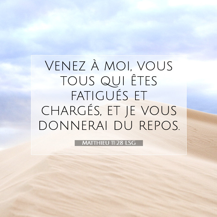 Matthieu 11:28 Commentaire Biblique