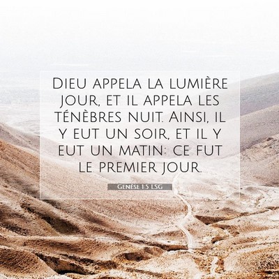 Genèse 1:5 Verset biblique expliqué