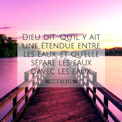 Genèse 1:6 Verset biblique expliqué