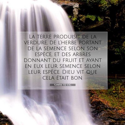 Genèse 1:12 LSG Image du verset biblique