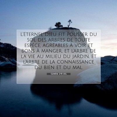 Genèse 2:9 LSG Image du verset biblique