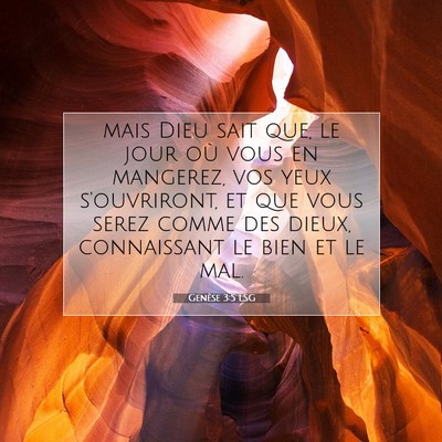 Genèse 3:5 LSG Image du verset biblique