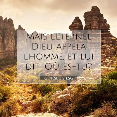 Genèse 3:9 LSG Image du verset biblique