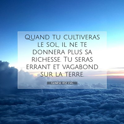 Genèse 4:12 Verset biblique expliqué