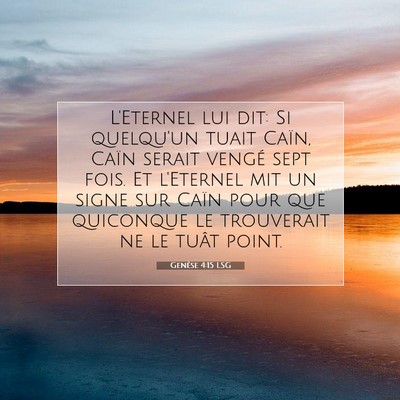 Genèse 4:15 Verset biblique expliqué