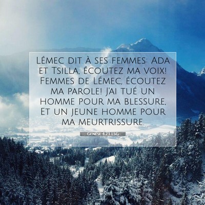 Genèse 4:23 Verset biblique expliqué