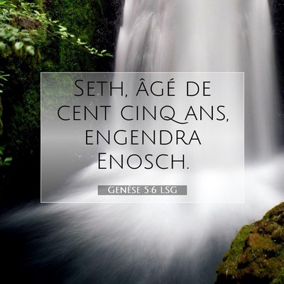 Genèse 5:6 Verset biblique expliqué