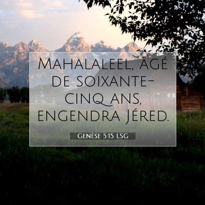 Genèse 5:15 Verset biblique expliqué