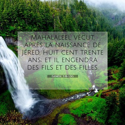 Genèse 5:16 Verset biblique expliqué