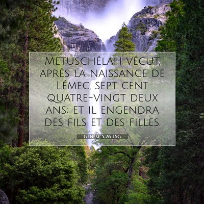 Genèse 5:26 LSG Image du verset biblique