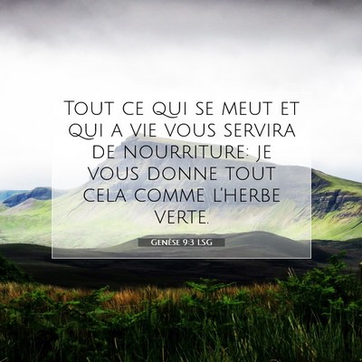 Genèse 9:3 Verset biblique expliqué