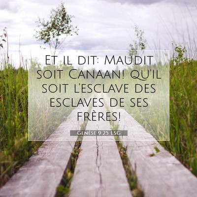 Genèse 9:25 LSG Image du verset biblique