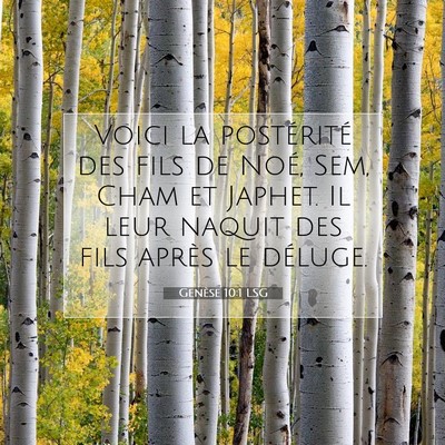 Genèse 10:1 Verset biblique expliqué