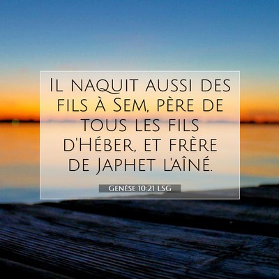 Genèse 10:21 Verset biblique expliqué