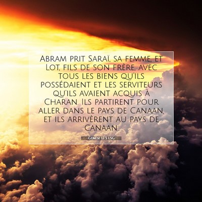 Genèse 12:5 Verset biblique expliqué