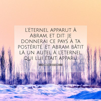 Genèse 12:7 Verset biblique expliqué