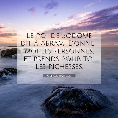 Genèse 14:21 Verset biblique expliqué