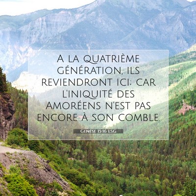 Genèse 15:16 Verset biblique expliqué