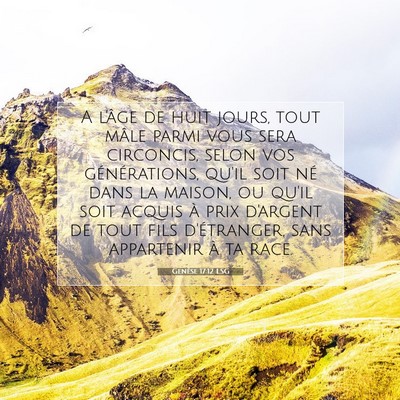 Genèse 17:12 LSG Image du verset biblique