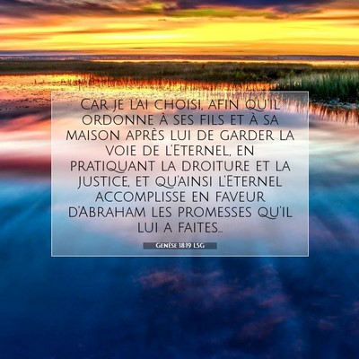 Genèse 18:19 Verset biblique expliqué