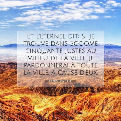 Genèse 18:26 LSG Image du verset biblique