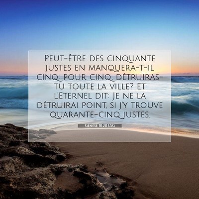 Genèse 18:28 Verset biblique expliqué