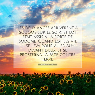 Genèse 19:1 Verset biblique expliqué