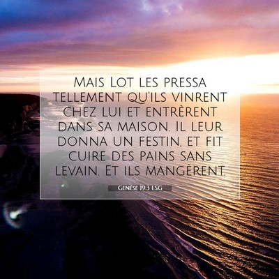 Genèse 19:3 LSG Image du verset biblique