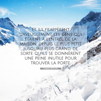 Genèse 19:11 Verset biblique expliqué