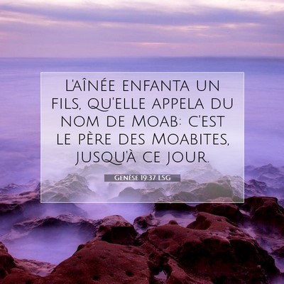 Genèse 19:37 LSG Image du verset biblique