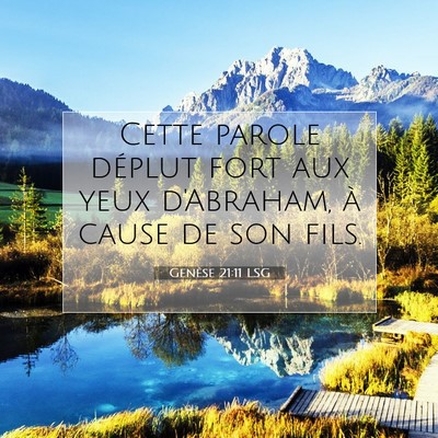 Genèse 21:11 Verset biblique expliqué