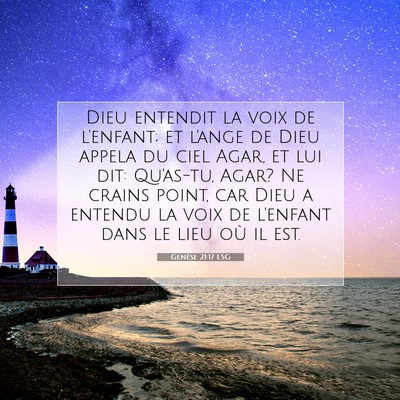 Genèse 21:17 LSG Image du verset biblique