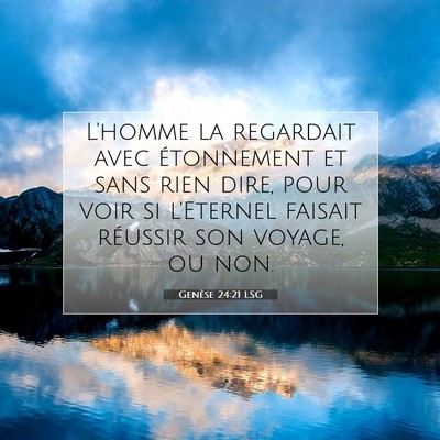 Genèse 24:21 LSG Image du verset biblique