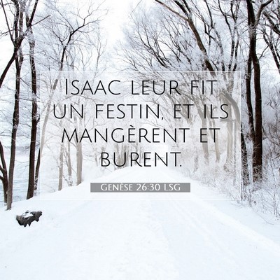 Genèse 26:30 Verset biblique expliqué