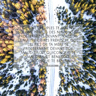 Genèse 27:29 LSG Image du verset biblique