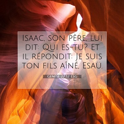 Genèse 27:32 Verset biblique expliqué