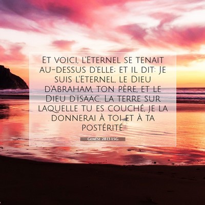 Genèse 28:13 LSG Image du verset biblique