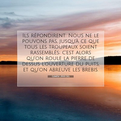 Genèse 29:8 Verset biblique expliqué