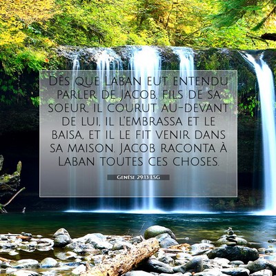 Genèse 29:13 LSG Image du verset biblique