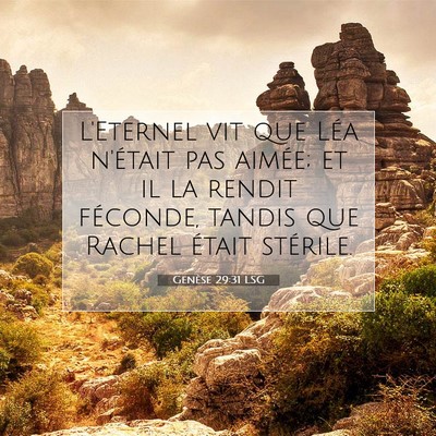 Genèse 29:31 Verset biblique expliqué