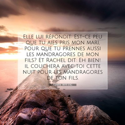 Genèse 30:15 LSG Image du verset biblique