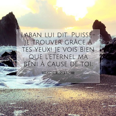 Genèse 30:27 LSG Image du verset biblique