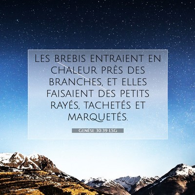 Genèse 30:39 Verset biblique expliqué