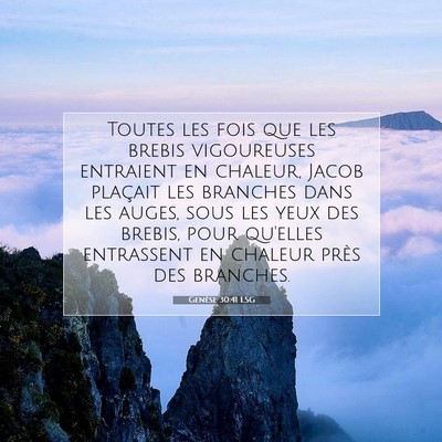 Genèse 30:41 Verset biblique expliqué