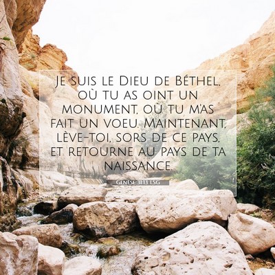 Genèse 31:13 Verset biblique expliqué