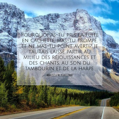 Genèse 31:27 LSG Image du verset biblique