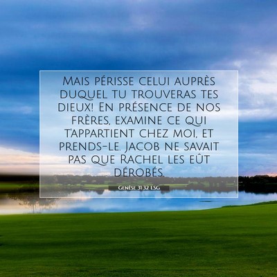 Genèse 31:32 LSG Image du verset biblique